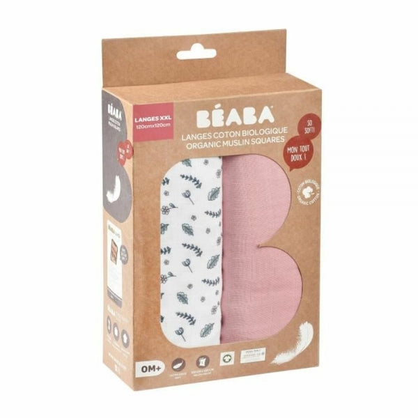 Pack de 2 muselinas de 120x120 de Béaba