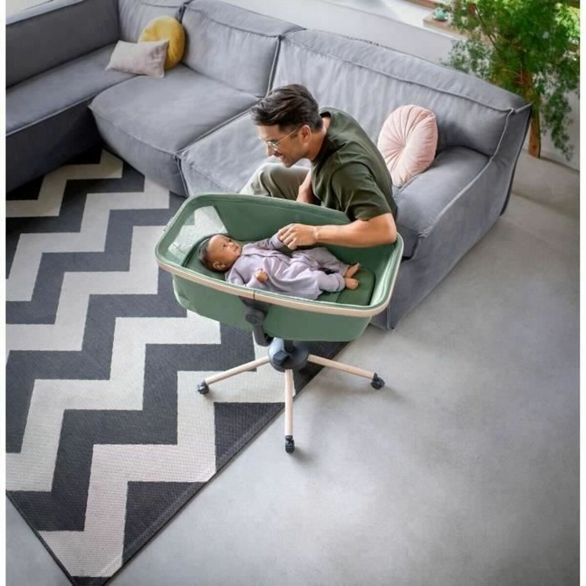 Maxi-Cosi Alba: moisés, sillón reclinable y trona