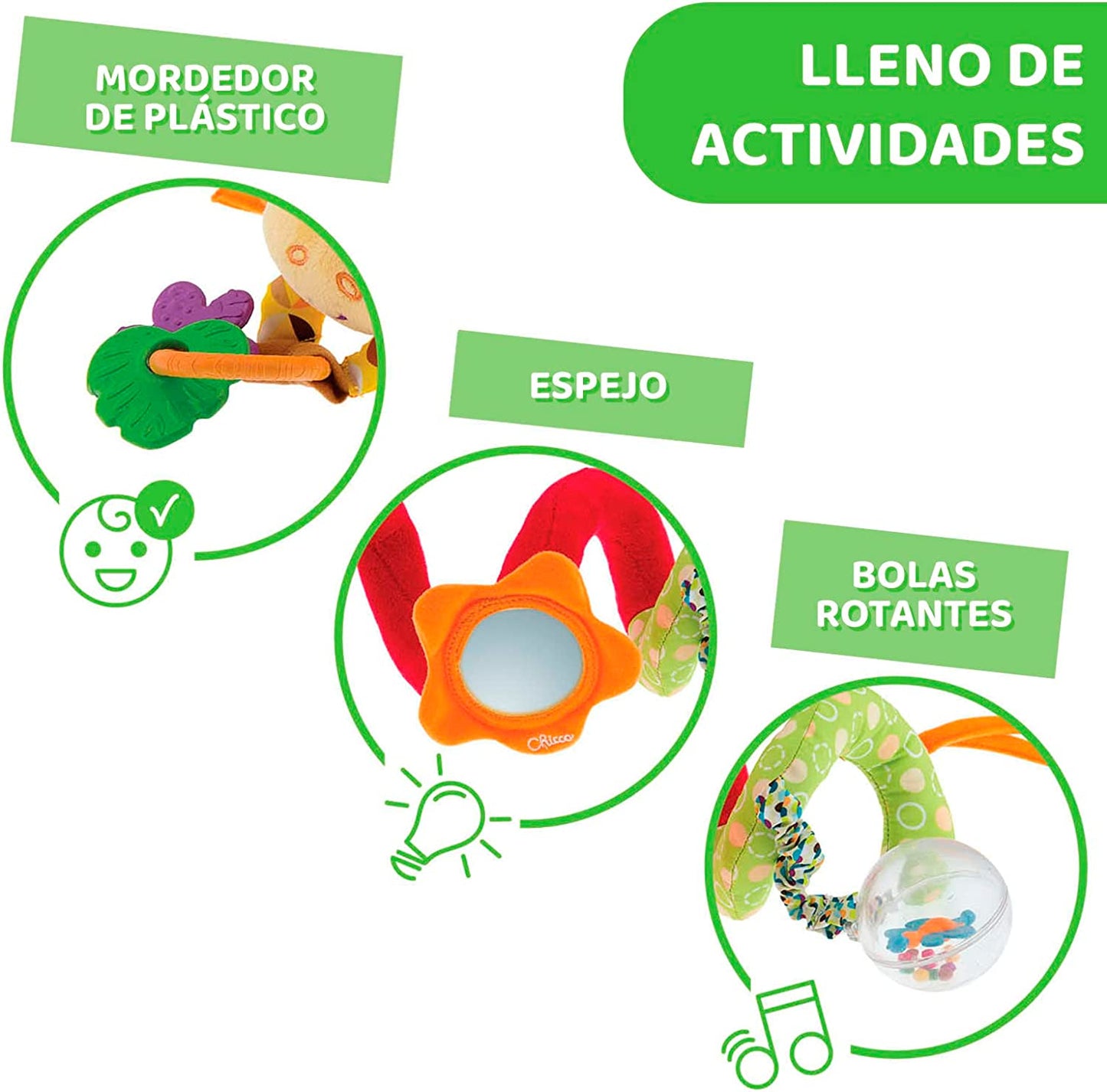Espiral de Actividades para el Cochecito Jirafa