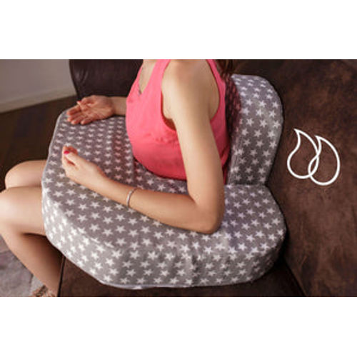 Cojín de lactancia gemelar impermeable + Cojín accesorio