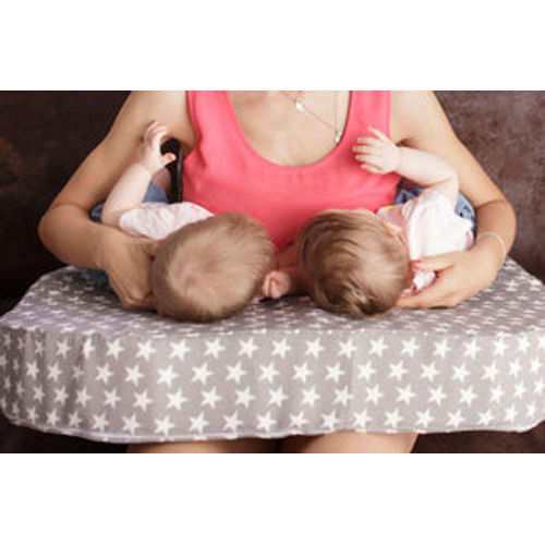 Cojín de lactancia gemelar impermeable + Cojín accesorio