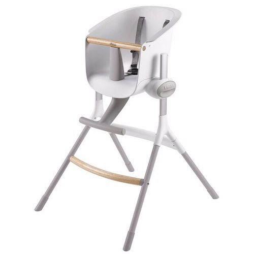 Trona evolutiva Beaba Up & Down ajustable en altura blanco/gris/madera